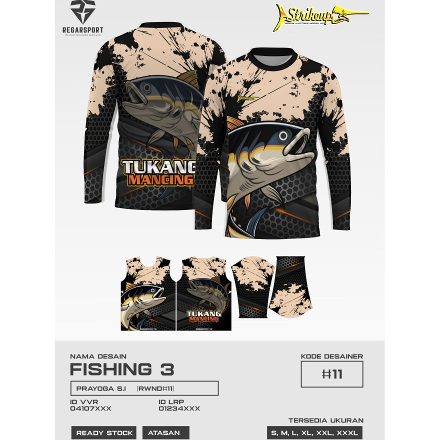 REGARSPORT - 158 Jersey mancing lengan panjang