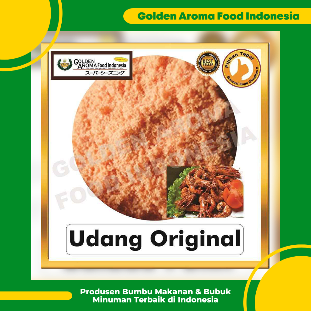 

Bumbu Tabur Rasa Udang Original 1kg, Jual Bubuk Tabur Shrimp Seasoning Powder Murah Enak Halal Aman