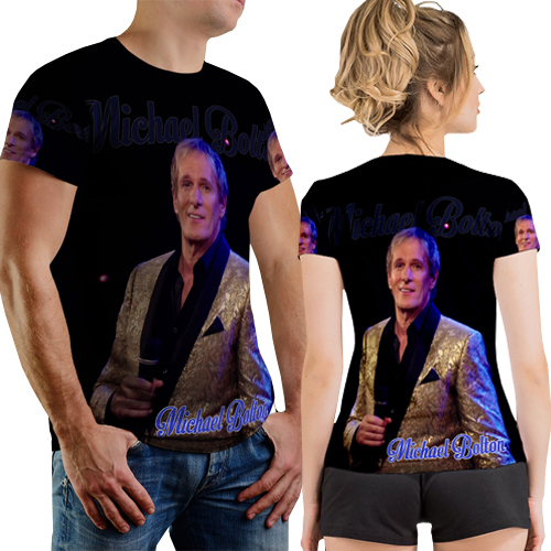 Michael Bolton Tshirt Fullprint Bahan Polyester Jersey | Size S M L XL XXL 3XL | PO 3 HARI