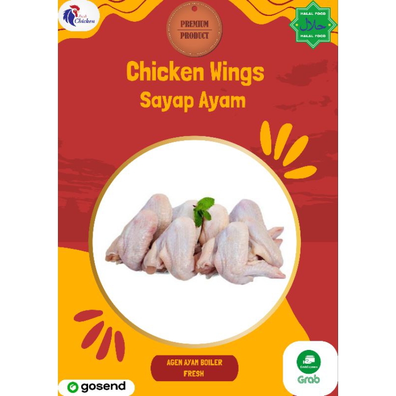 

FRESH CHICKEN Ayam Bagian Sayap ( Chicken Wings ) 500 gr - 2 kg