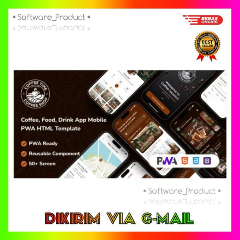 Coffee, Drink Mobile PWA HTML Template