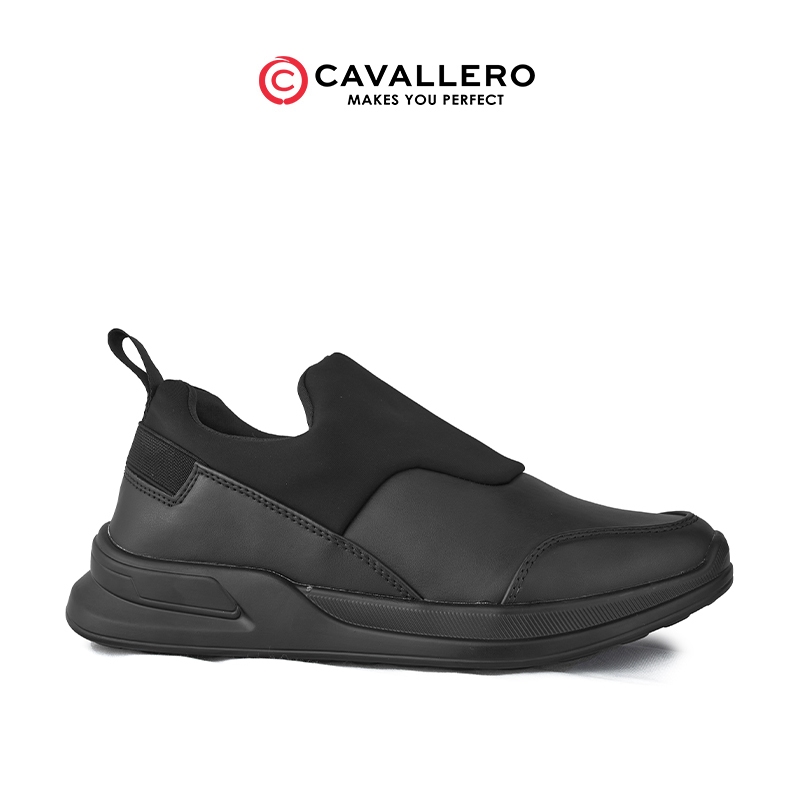 Sepatu Pria Casual Sneakers Cavallero Zion Black