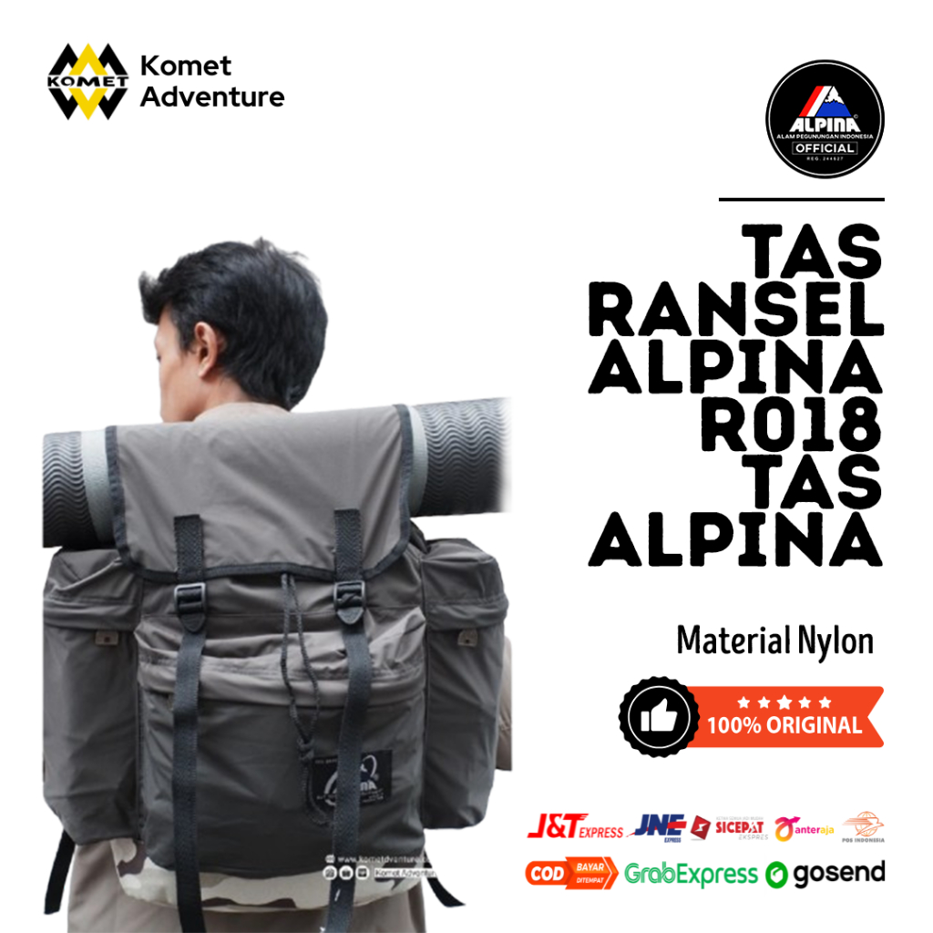 Tas Ransel Alpina R018 - Tas Alpina Travel Bag