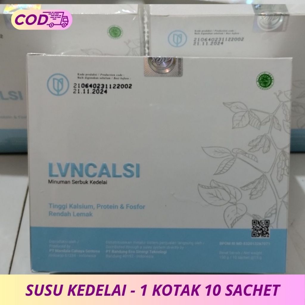 

Susu Bubuk Kedelai - Susu Kedelai - Susu - Calsi - Callcium - 1 Kotak 10 Sachet - Vitamin Tulang