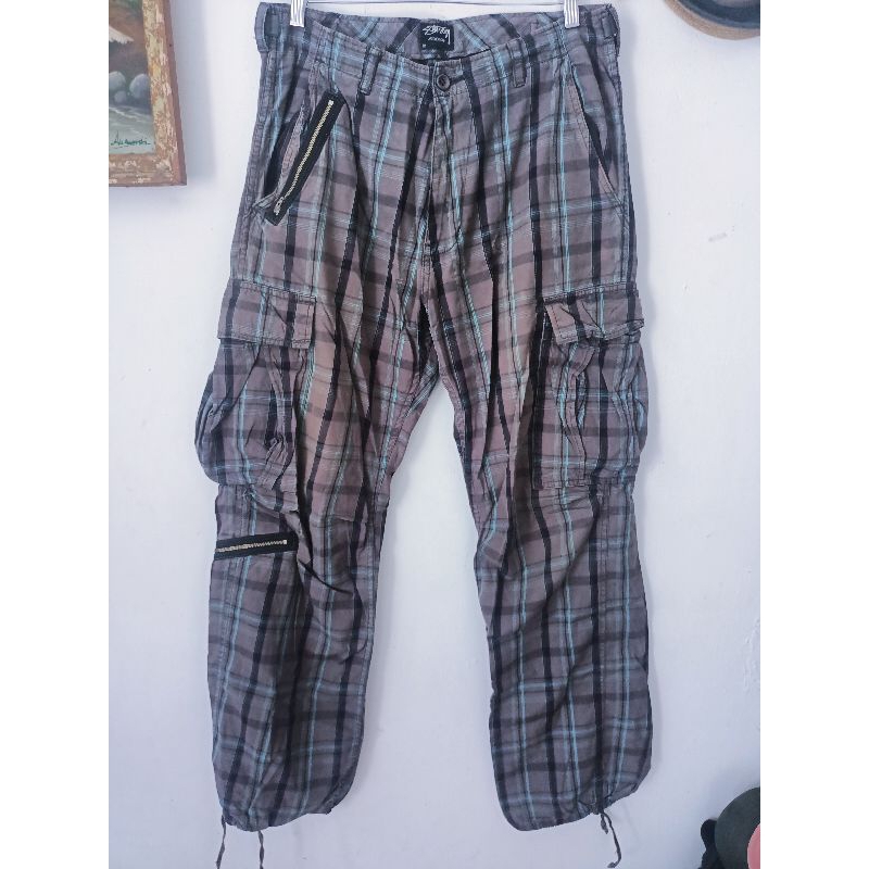 Stussy 90's Plaid cargo pants