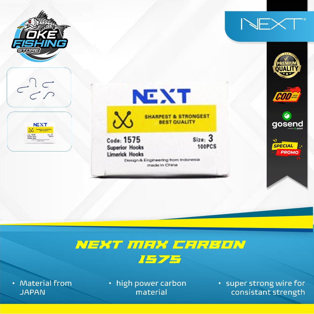Mata Kail Next Max Carbon 1575 Isi 100 – Kuat, Tajam, dan Anti Karat