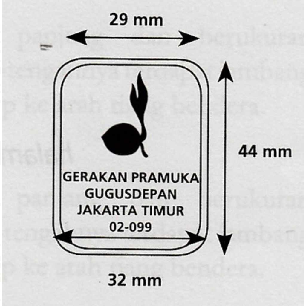 

STEMPEL FLASH PRAMUKA/STEMPEL OTOMATIS GUGUS DEPPAN