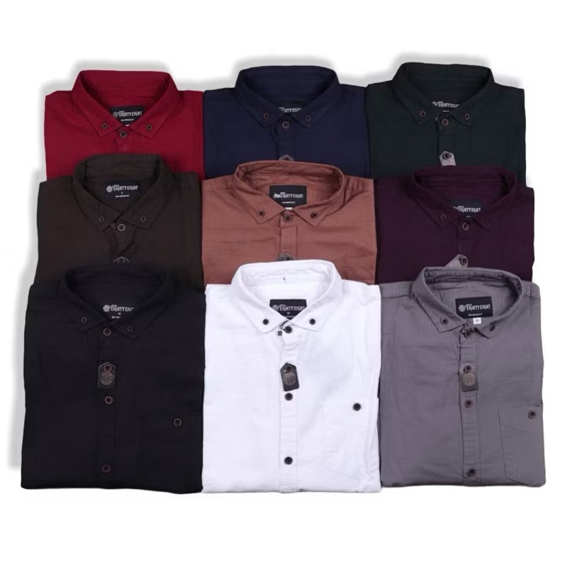 Kemeja Pria Polos Brill Eighty Eight (88)