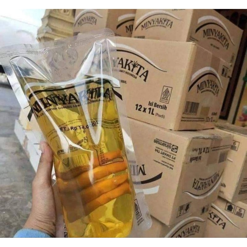 

Minyakta 1 Liter kemasan pouch/refil murah ready