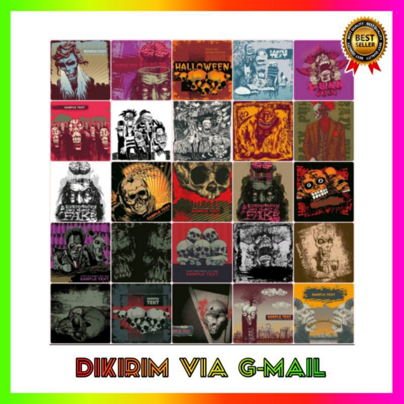 50 Grunge T-Shirt Designs Collection • Desain kaos • Vector