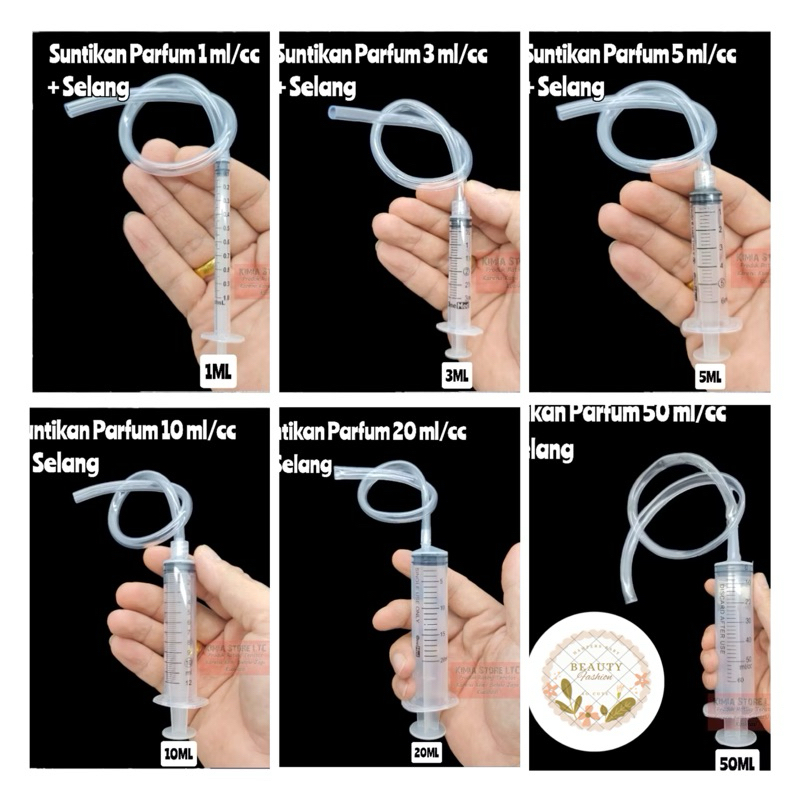 SUNTIKAN PARFUM + SELANG 40cm ( SUNTIKAN TINTA + SELANG ) / SUNTIKAN PARFUM FREE SELANG