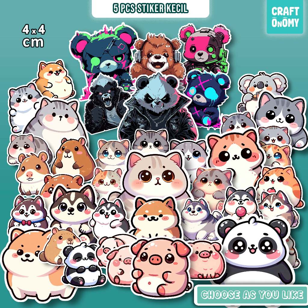 

5 Pcs Stiker Kecil by Craftonomy