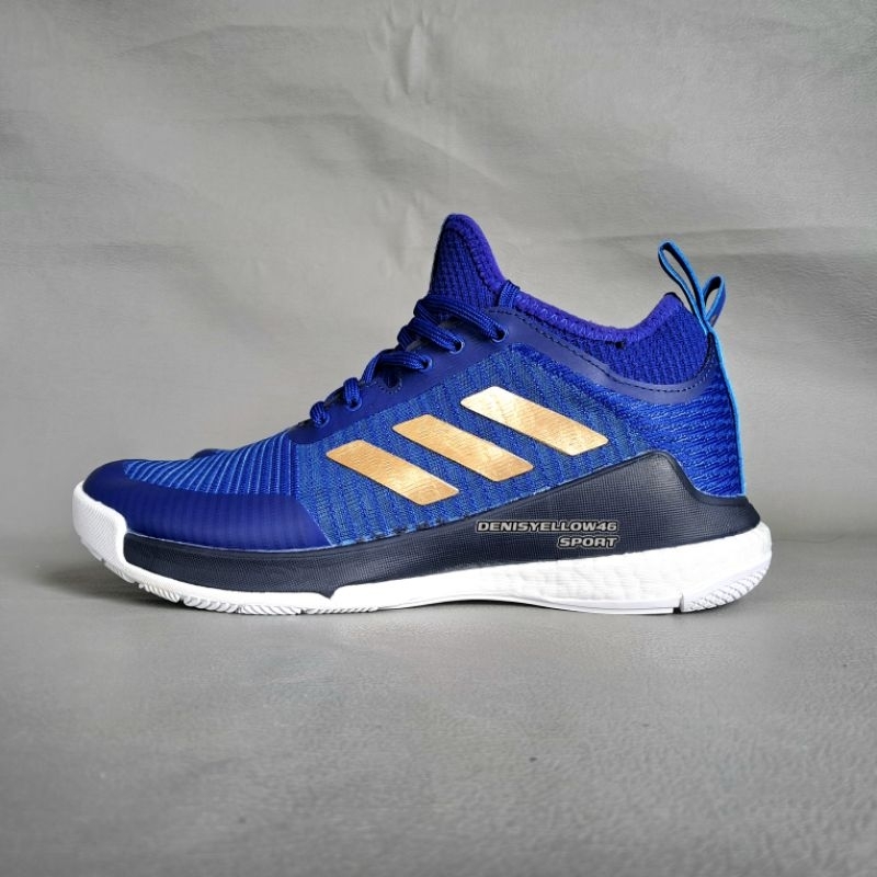 Sepatu voli basket olah raga Adidas Crazyflight blue