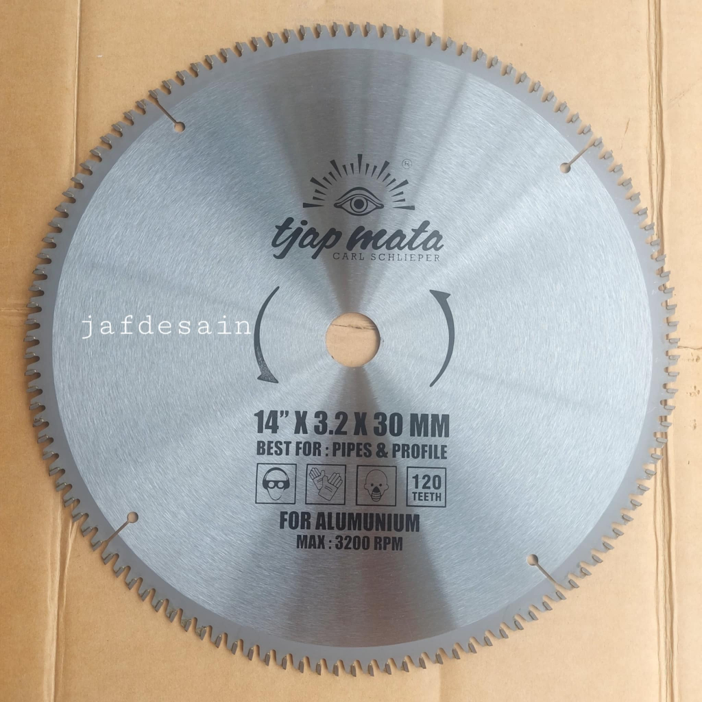 Mata Potong Tulang Sapi dan Aluminium Tjap Mata 14" 120 Teeth