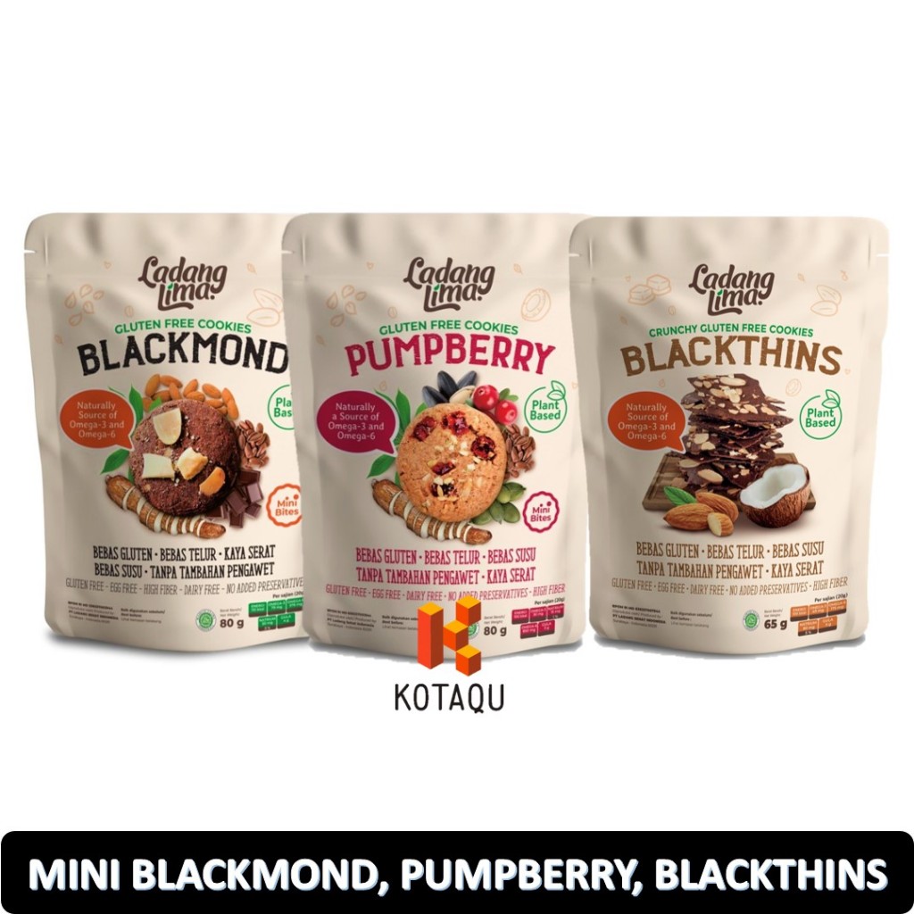

Ladang Lima Mini Blackmond - Pumpberry - Blackthins Cookies Gluten Free