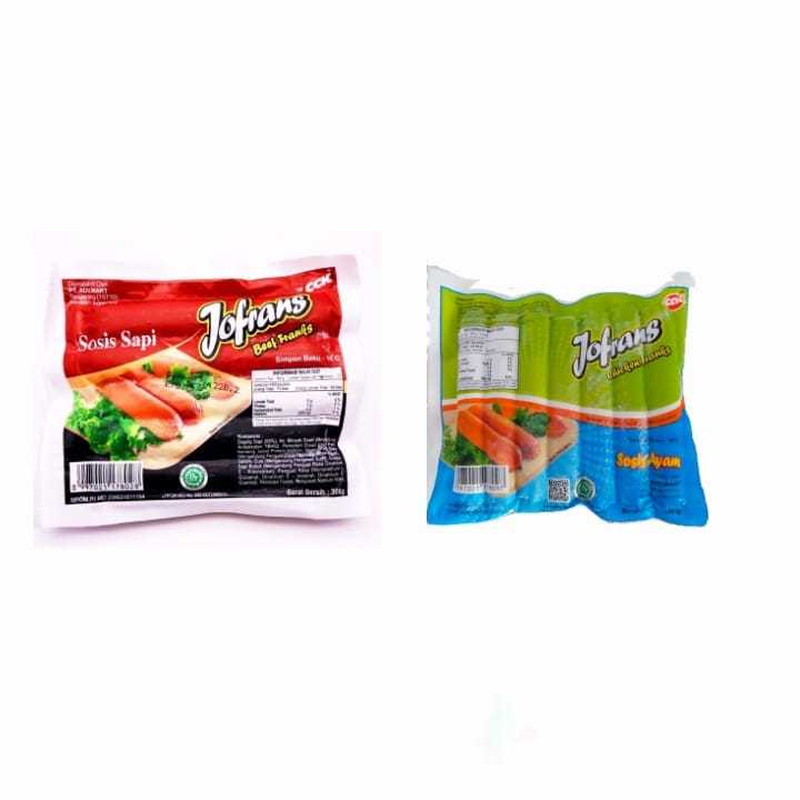 

Jofrans Sosis Sapi 300gr Sosis Ayam 360gr
