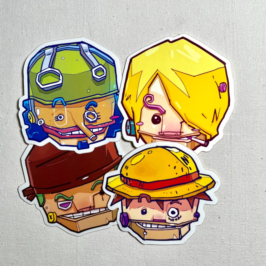 

PROMO!!! HOKGSTUDIO STIKER PACK ONE PIECE ISI EMPAT LIMITED EDITION