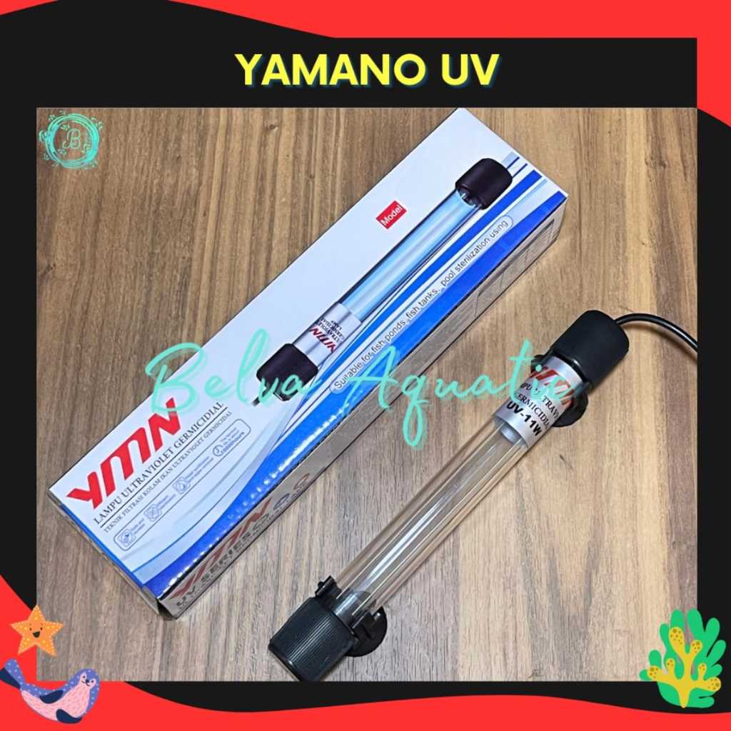 YAMANO UV 9 Watt 9W Lampu UV Ultra Violet Aquarium Aquascape Lampu Anti Lumut Akuarium