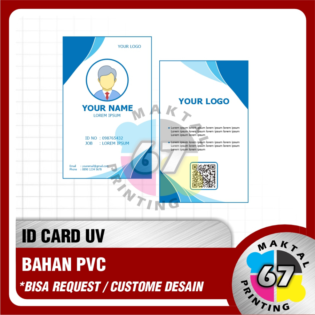 

ID Card UV Custom | Kartu Identitas Pelajar/Mahasiswa | Kartu Pengenal | Cetak Id Card