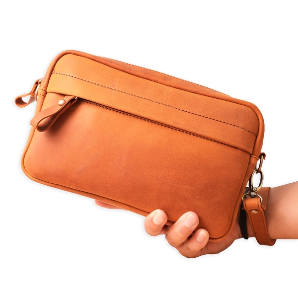 Jayuwan Clutch Bag Crazy Horse Genuine Leather CCH-A