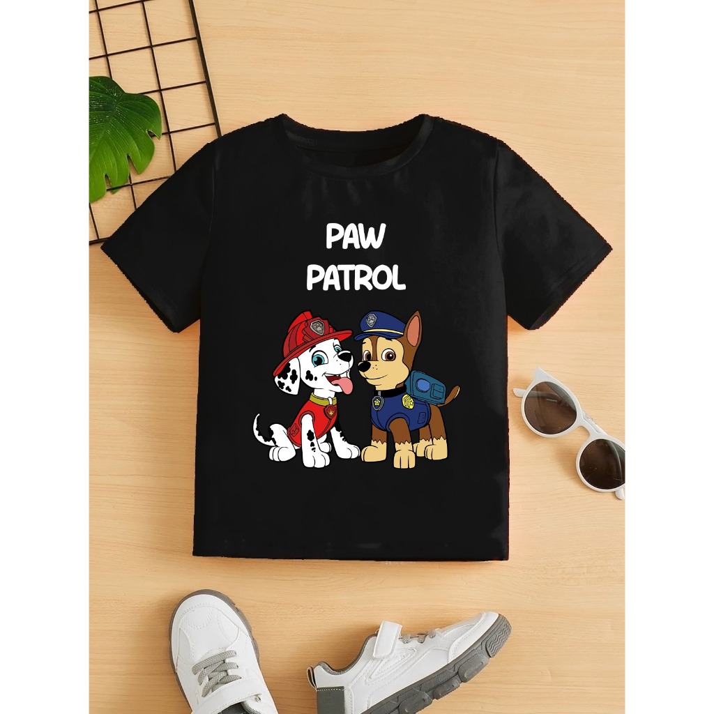 BAJU KAOS ANAK LAKI LAKI MOTIF PAW PATRAL TERMURAH