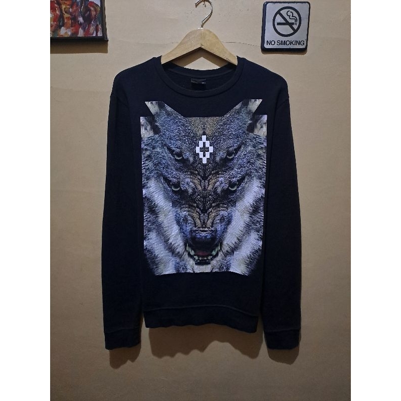 Crewneck Marcelo Burlon Wolf Second Original Good Condition