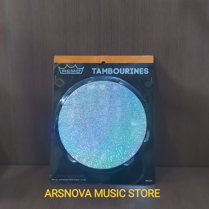 REMO TA4210-46-10 Sparkle Hologram Tamborine X2 Row