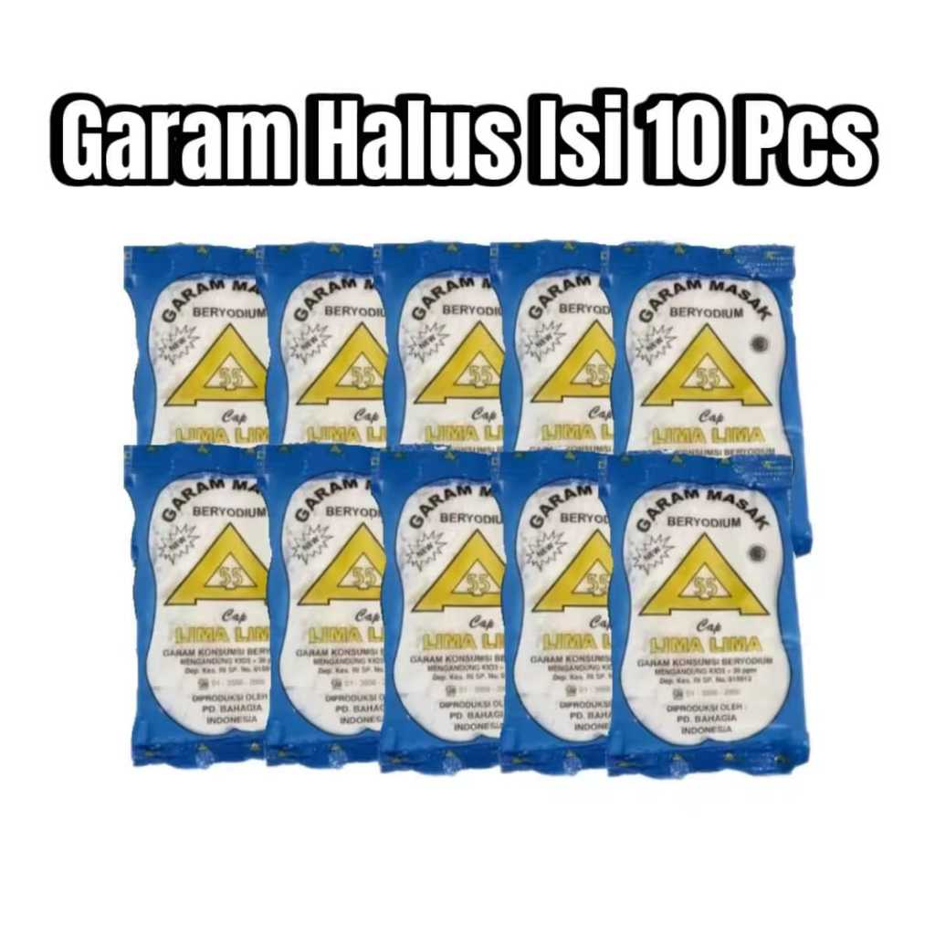 

PROMO !!! Garam masak 100gram isi 10 Pcs