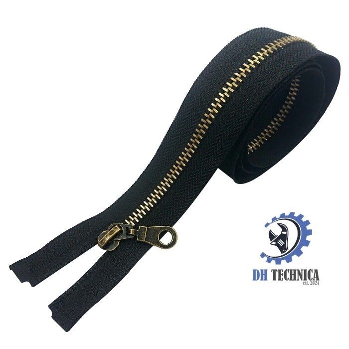 Resleting jaket besi 55 cm (22 inci) / resleting rell besi no 5