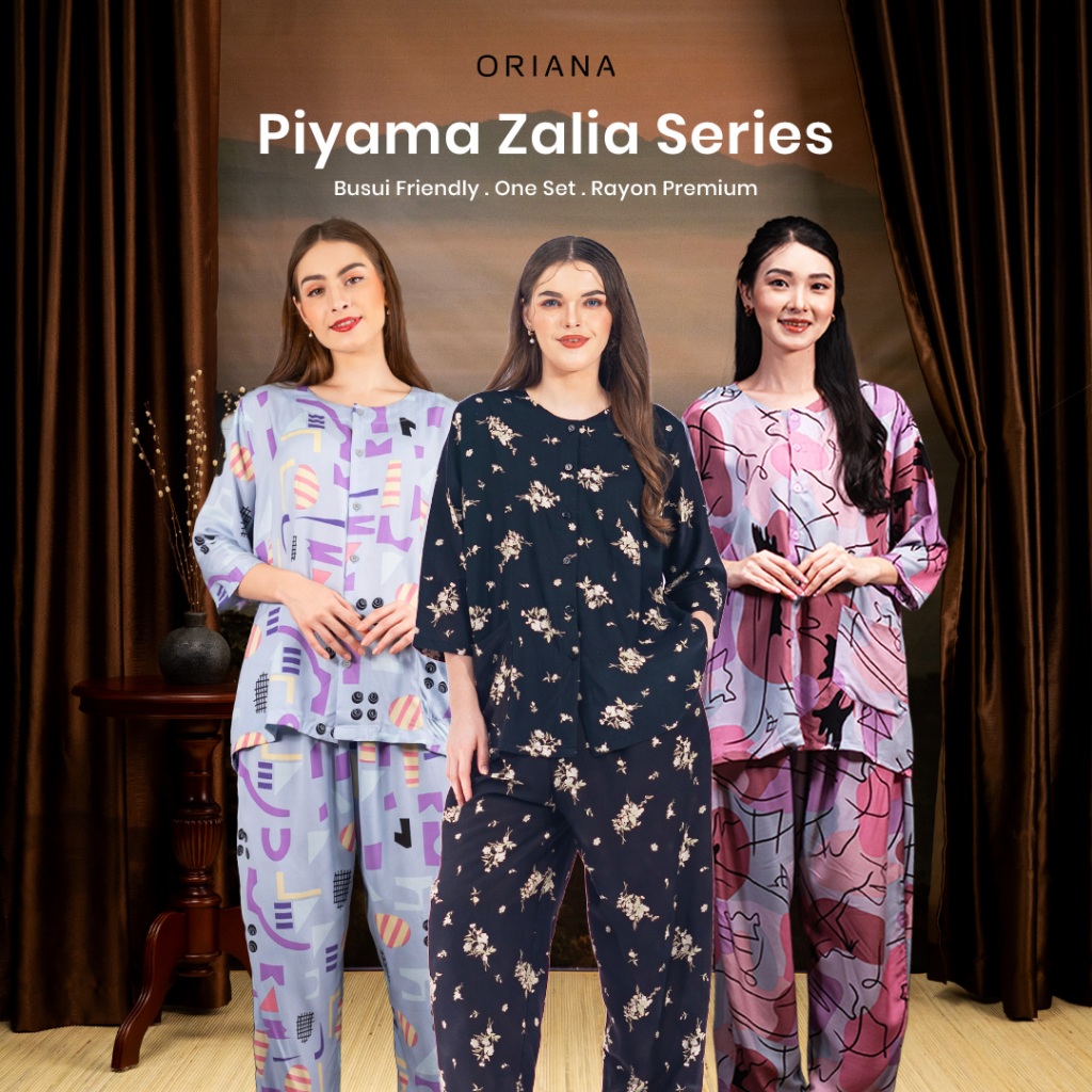 Oriana Sleepwear Piyama Zalia Collection | Baju Tidur Piyama Wanita