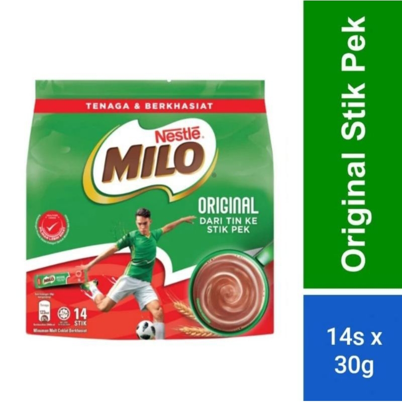 

NESTLE MILO Original Stikpek Activ-Go Malaysia (30g x 14 sachet)