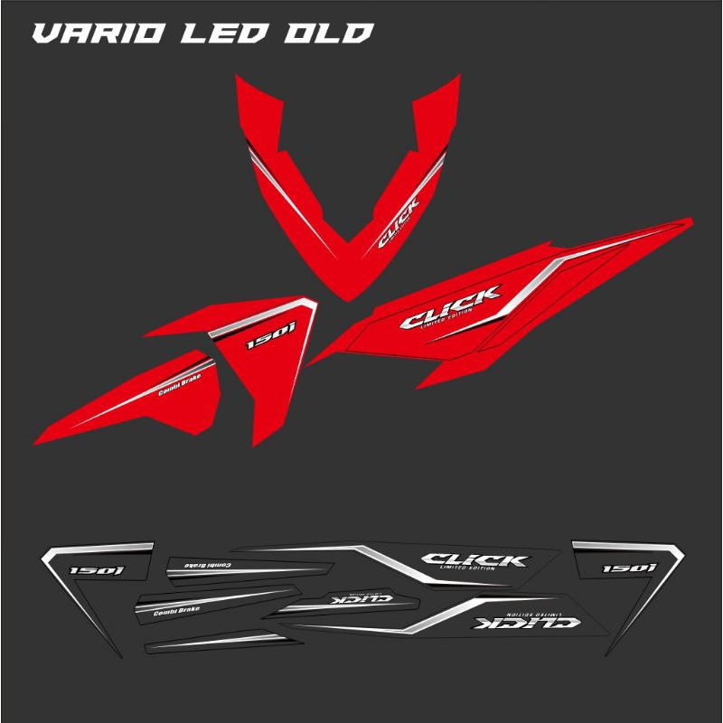 striping transparan Vario LED old 125-150 liat simple