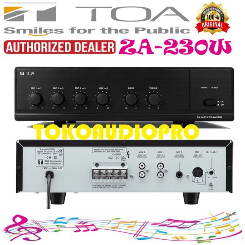 Toa ZA230W Amplifier Toa Power AMplifier Toa ZA-230W