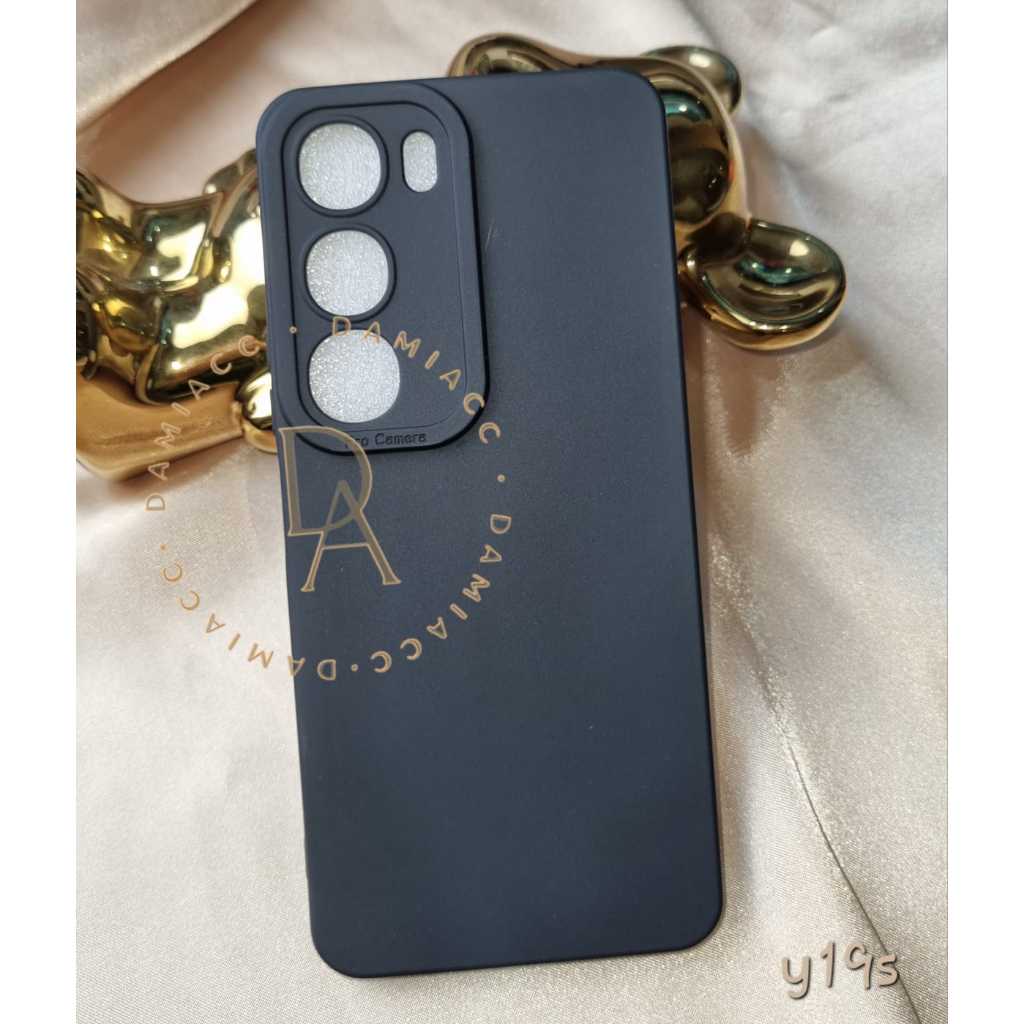 case vivo y19s v40 lite v40 5g black case pro hitam polos soft case