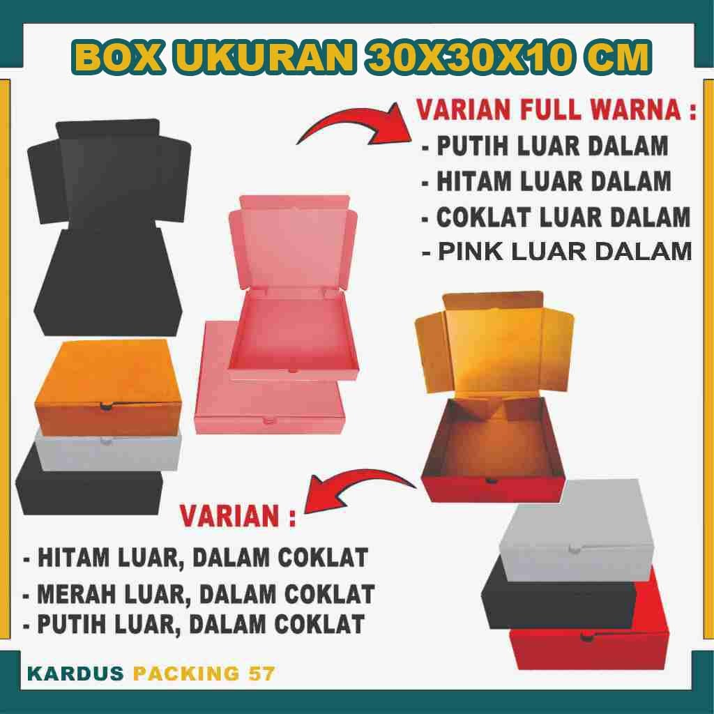 

Box 30x30x10 Cm / Box Lipat Depan / Box Hampers / Kardus Polos