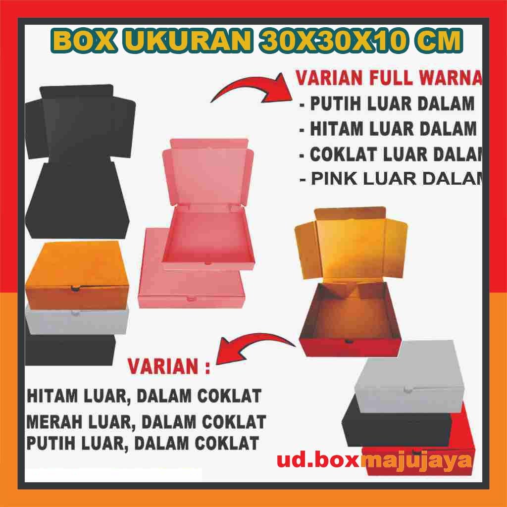 

(PAKET 5 PCS) Box 30X30X10 Cm / Box Lipat Depan / Box Hampers / Kardus Polos