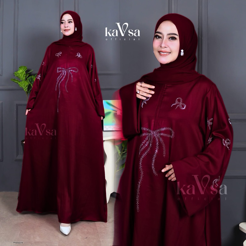 Abaya Niya Premium Swarovsky Abaya turki mewah premium Abaya Terlaris By KaVsa Fashion