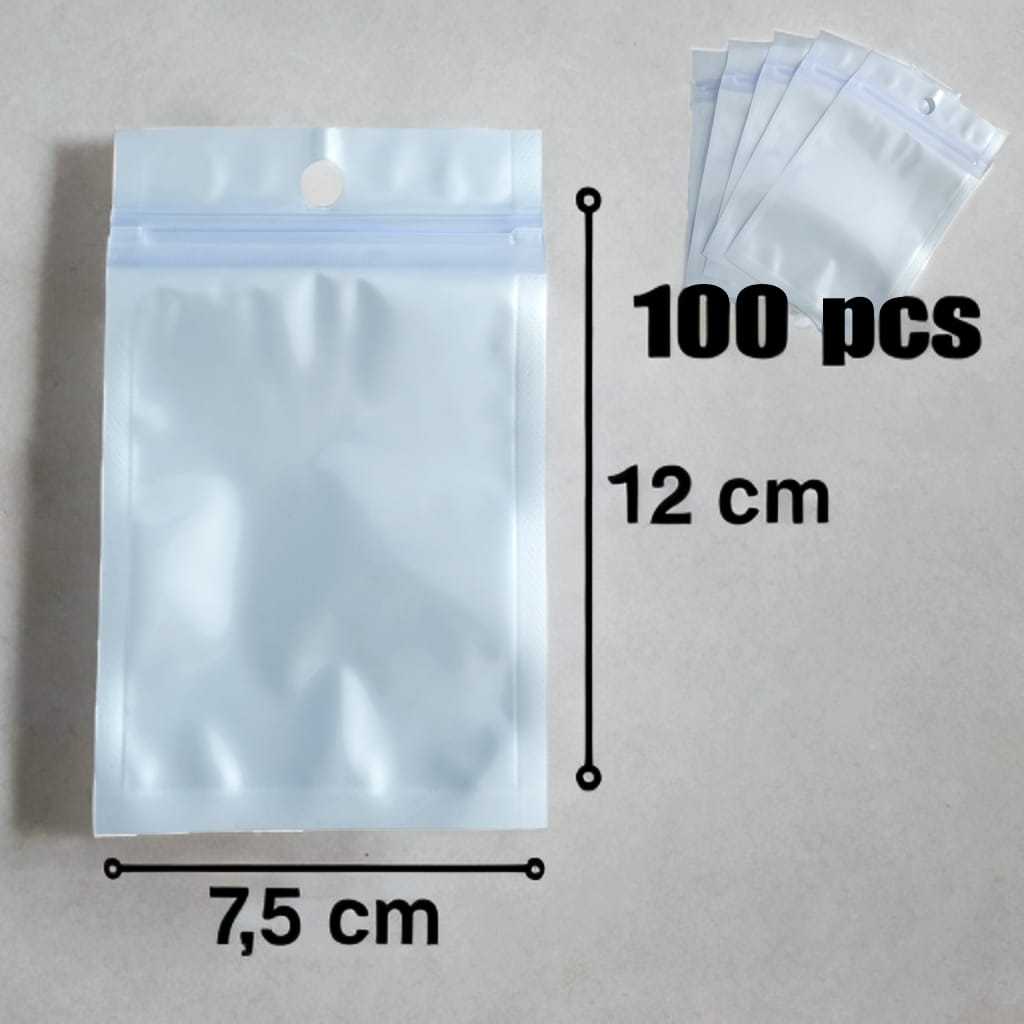 

BEE ONE - Plastik Klip Ziplock 7,5CM x 12CM isi 100 Pcs Plastik Klip Kemasaan 7,5 x 12cm