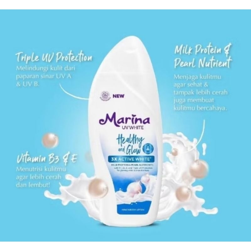 HAND & BODY LATION MARINA Uk Besar 460 Ml /Healthy & glow