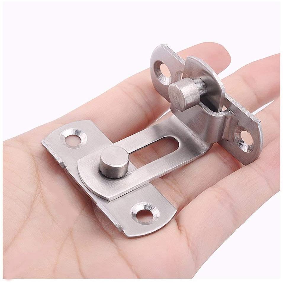 Grendel Pintu Geser Grendel Slot Pintu 90 Derajat Kunci Slot Pintu Dorong Sliding Serbaguna