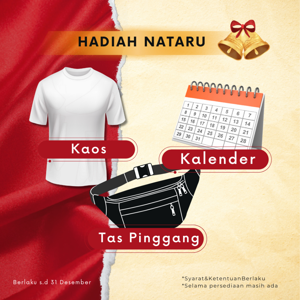 Kaos / Kalender / Tas Pingang / Kaos Pria Wanita / Waist Bag