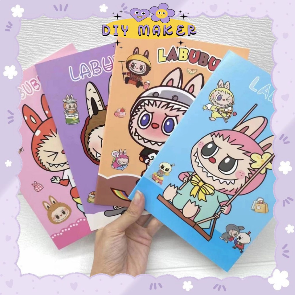 

DM Buku Tulis Aesthetic Notebook Karakter Labubu Lucu Buku Catatan Sekolah Buku Tulis Kertas A5 ATK