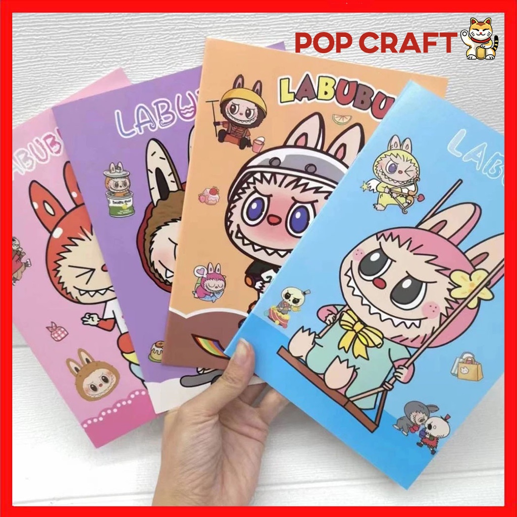 

PC Buku Tulis Aesthetic Notebook Karakter Labubu Lucu Buku Catatan Sekolah Buku Tulis Kertas A5 ATK