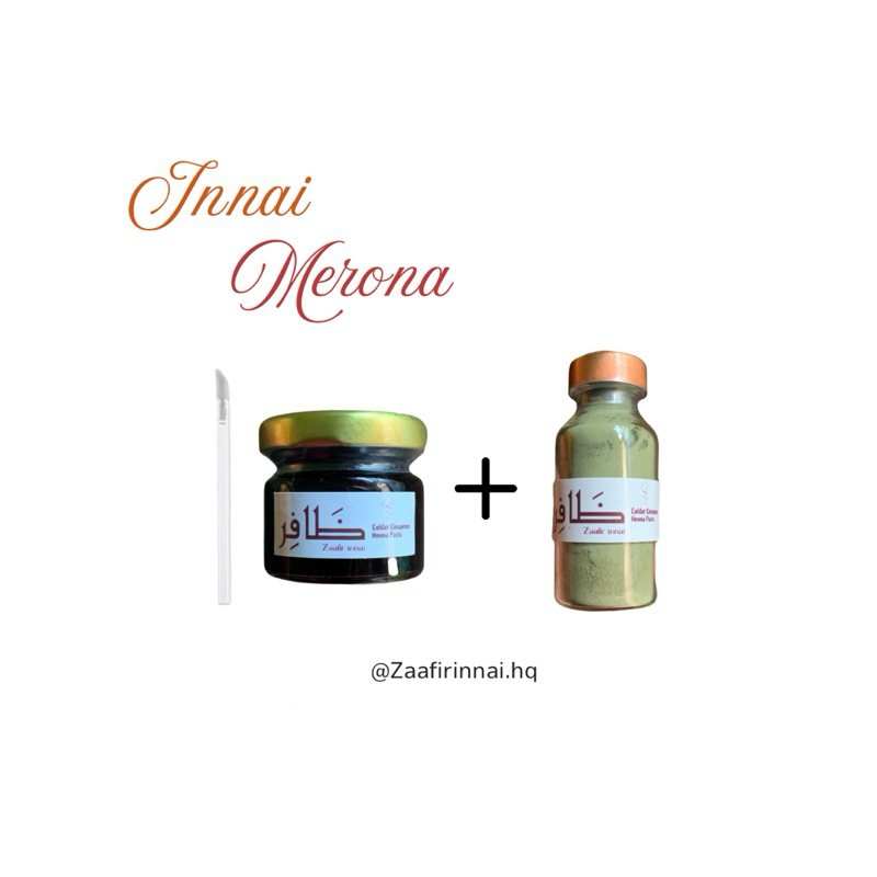 Zaafirinnai.HQ ,innai kuku organik Dark Maroon,Brown / henna kuku halal