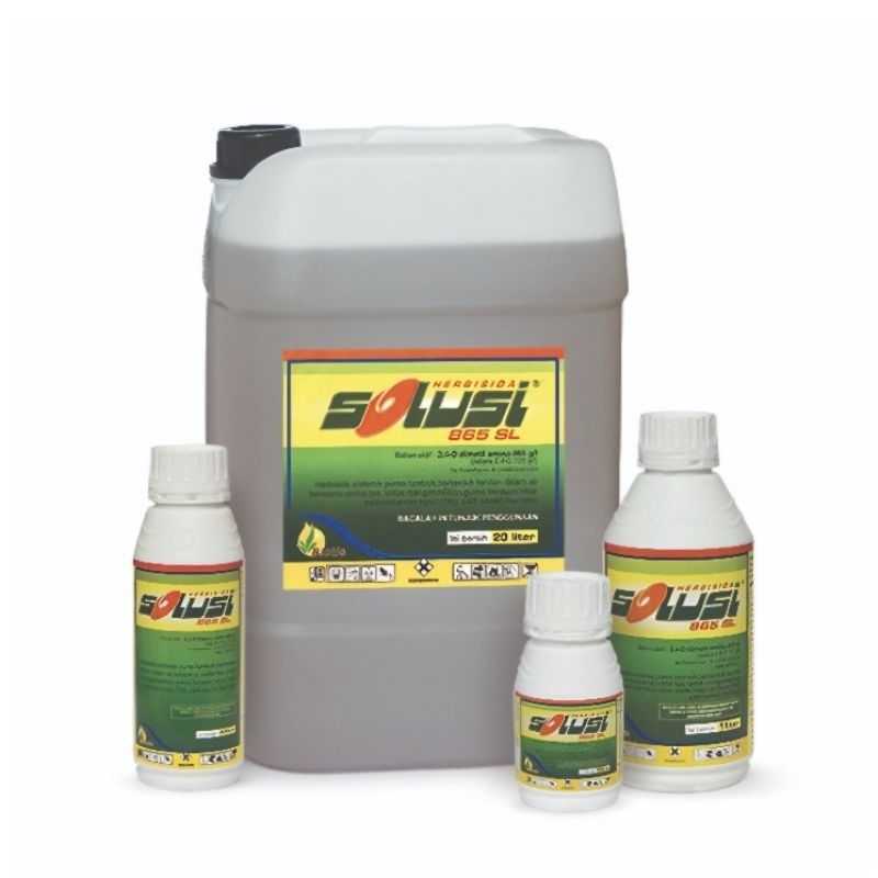 Solusi 865 SL (400 ml & 1 Liter) Herbisida Obat Rumput/Gulma