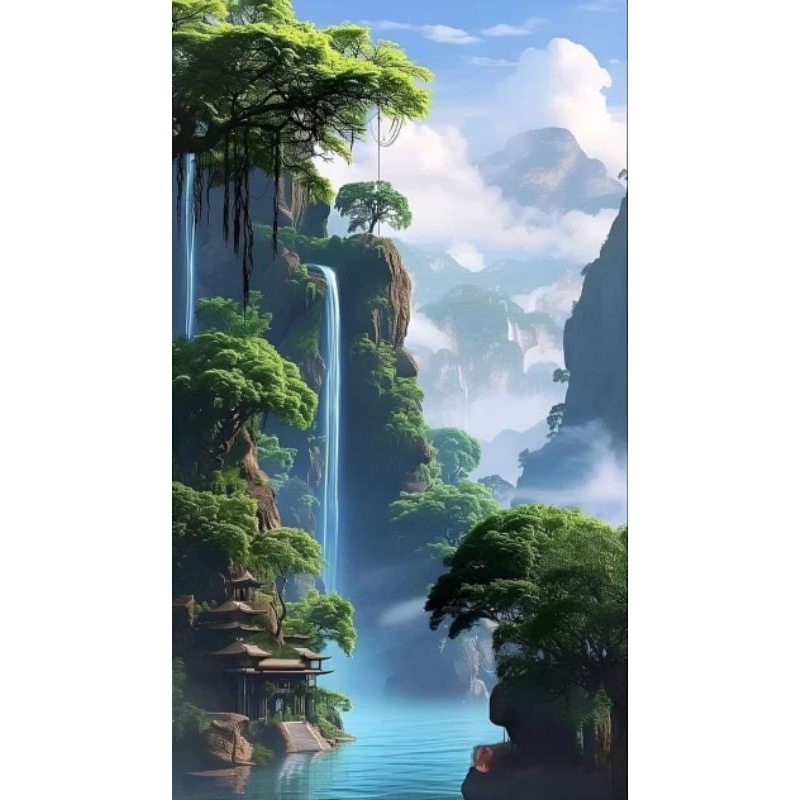 hiasan dingding pemandangan alam03 poster jumbo