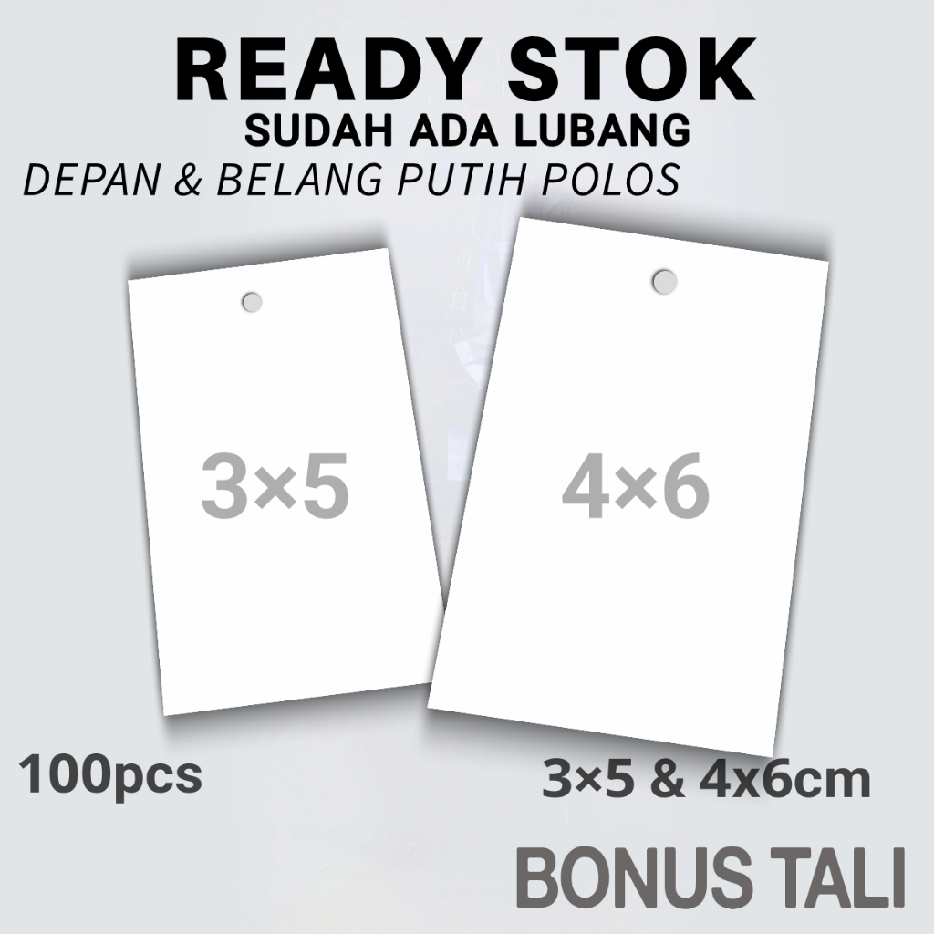 

Label polos 3x5 dan 4x6cm hang tag polos label baju polos label harga hangtag label kertas polos label kaos polos label polosan