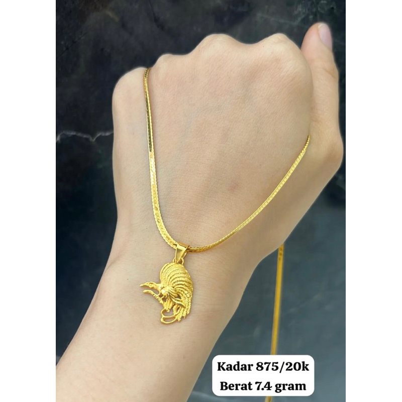 kalung cendrawasih model etnik