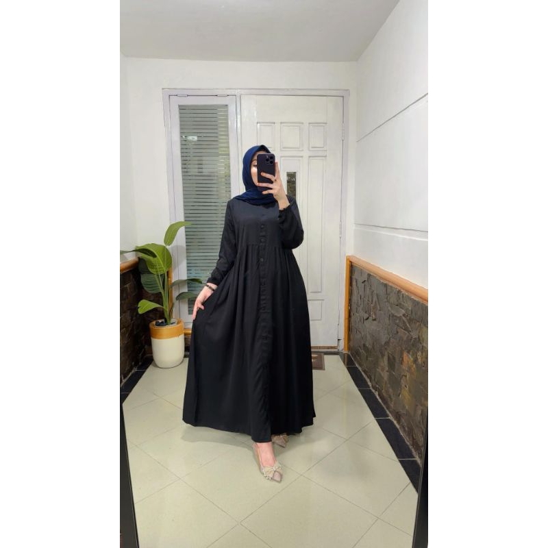 gamis twill kancing