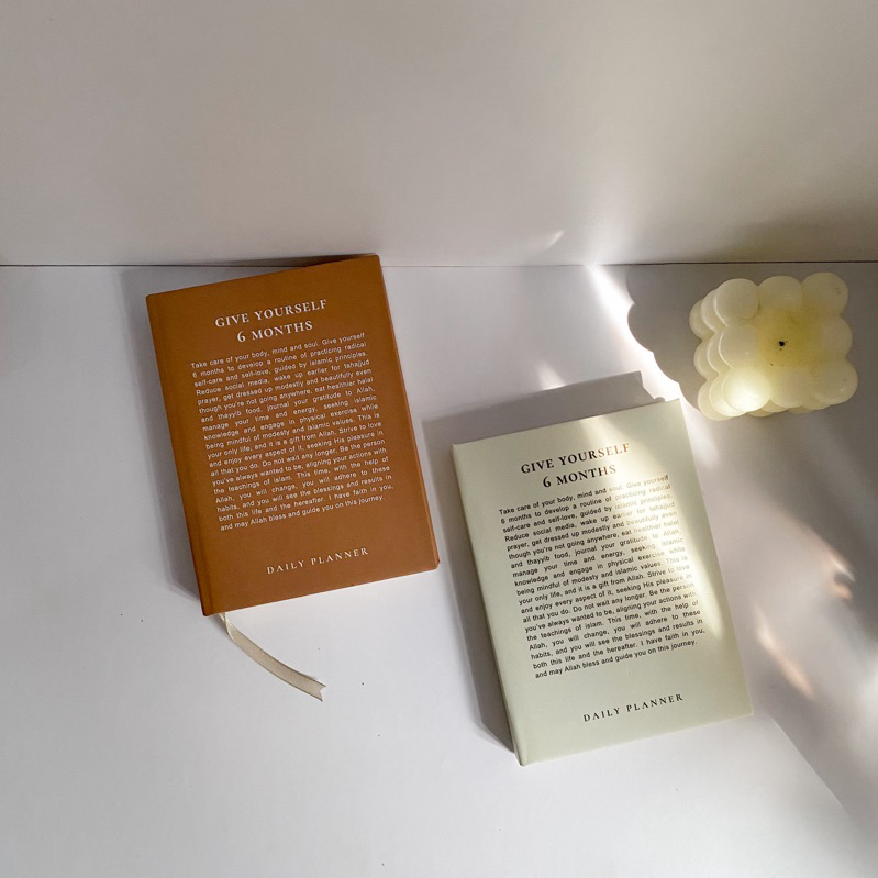 

[aisyjournal] Daily planner journal productivity mini give your self 6 months, jurnal compact undated for productivity 2025
